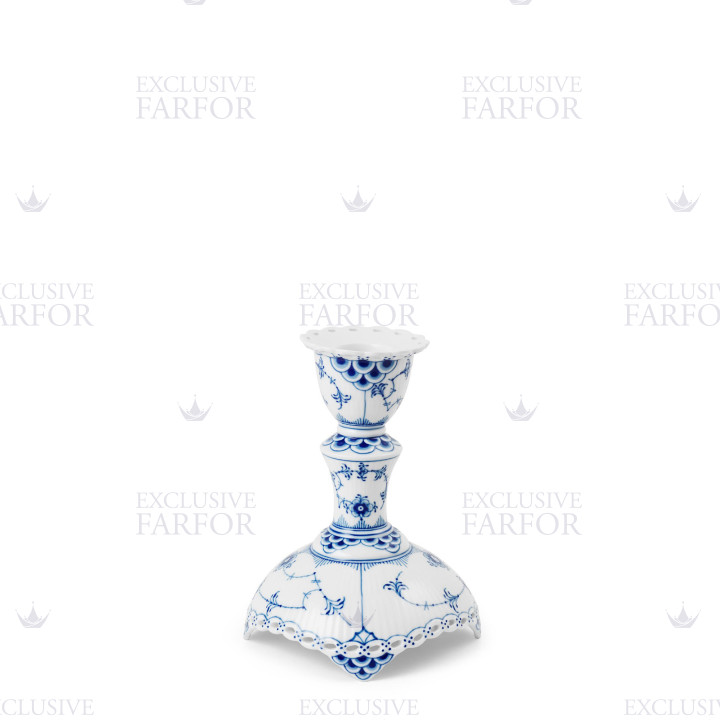 Подсвечник 13,5см коллекции Blue Fluted Full Lace бренда Royal Copenhagen