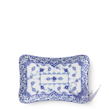 Чаша прямоугольная 23,5х16см коллекции Blue Fluted Full Lace бренда Royal Copenhagen