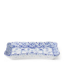Чаша прямоугольная 23,5х16см коллекции Blue Fluted Full Lace бренда Royal Copenhagen