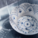 Корзина для фруктов 23см коллекции Blue Fluted Full Lace бренда Royal Copenhagen