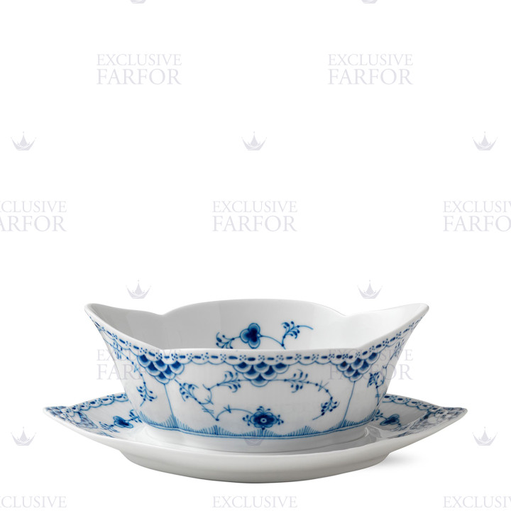 Соусник 0,55л коллекции Blue Fluted Half Lace бренда Royal Copenhagen
