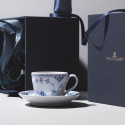 Чашка с блюдцем 0,2л коллекции Blue Fluted Half Lace бренда Royal Copenhagen