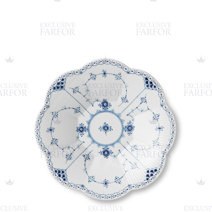 Чаша 25,5см коллекции Blue Fluted Half Lace бренда Royal Copenhagen