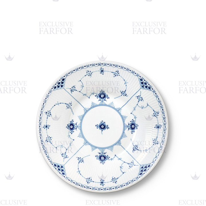 Тарелка глубокая 24см коллекции Blue Fluted Half Lace бренда Royal Copenhagen