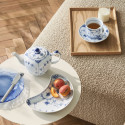 Тарелка закусочная полумесяц 22см коллекции Blue Fluted Half Lace бренда Royal Copenhagen