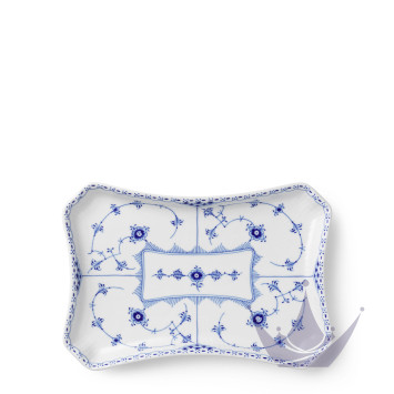 Чаша прямоугольная 24,5х17см коллекции Blue Fluted Half Lace бренда Royal Copenhagen