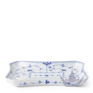 Чаша прямоугольная 24,5х17см коллекции Blue Fluted Half Lace бренда Royal Copenhagen