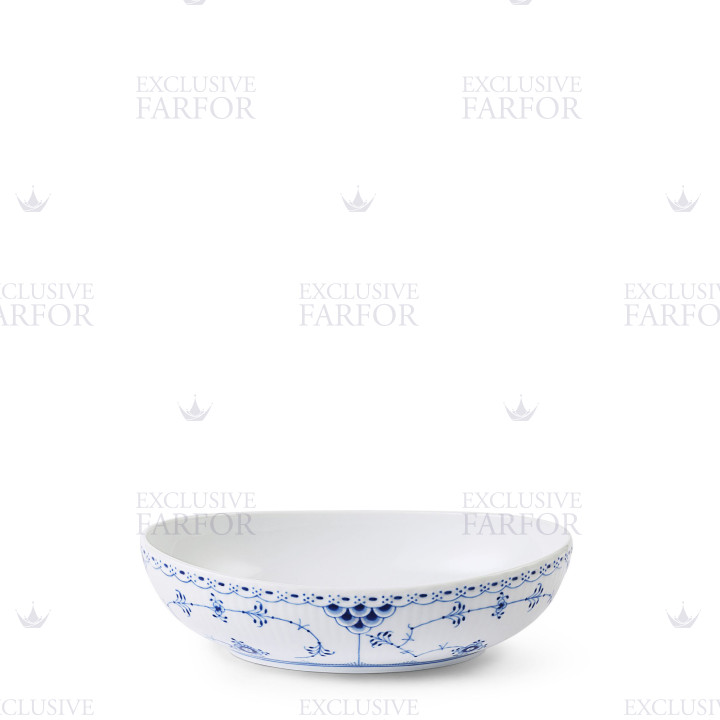 Чаша овальная 0,75л коллекции Blue Fluted Half Lace бренда Royal Copenhagen