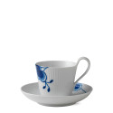 Чашка с блюдцем 0,25л коллекции Blue Fluted Mega бренда Royal Copenhagen