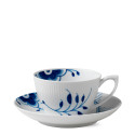 Чашка чайная с блюдцем 0,28л коллекции Blue Fluted Mega бренда Royal Copenhagen