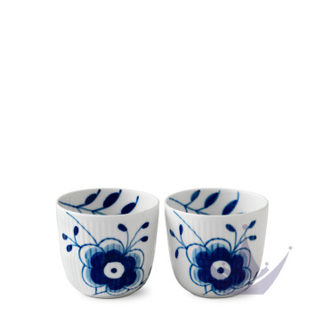 Настольный подсвечник 7,5см, 2шт. коллекции Blue Fluted Mega бренда Royal Copenhagen
