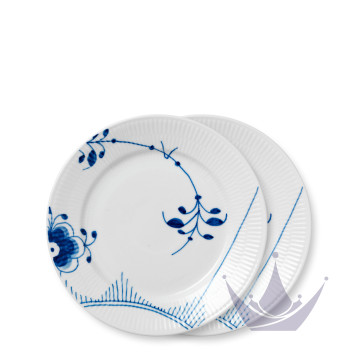 Тарелка закусочная 22см, 2шт. коллекции Blue Fluted Mega 
