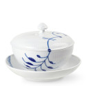 Чаша с блюдцем и с крышкой 0,38л коллекции Blue Fluted Mega бренда Royal Copenhagen