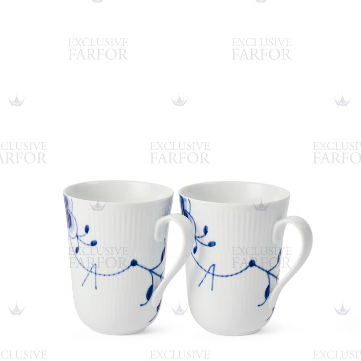 Кружка 0,36л, 2шт. коллекции Blue Fluted Mega бренда Royal Copenhagen