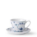 Чашка с блюдцем 0,24л коллекции Blue Fluted Plain бренда Royal Copenhagen
