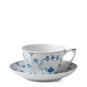 Чашка с блюдцем 0,28л коллекции Blue Fluted Plain бренда Royal Copenhagen