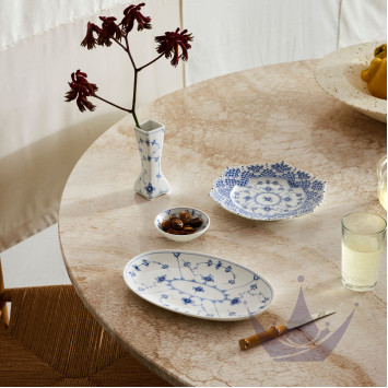 Блюдо овальное 23х15см коллекции Blue Fluted Plain бренда Royal Copenhagen