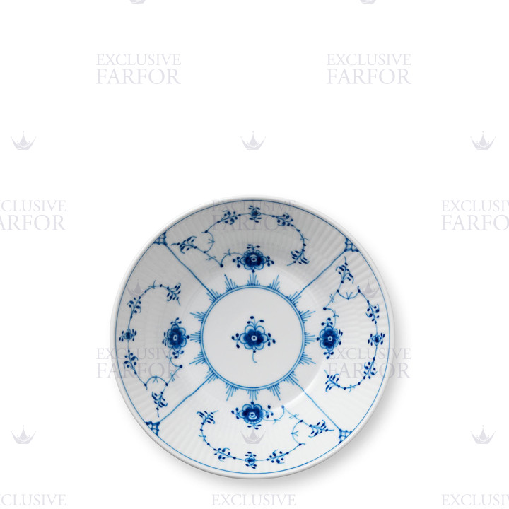 Тарелка глубокая 17см коллекции Blue Fluted Plain бренда Royal Copenhagen