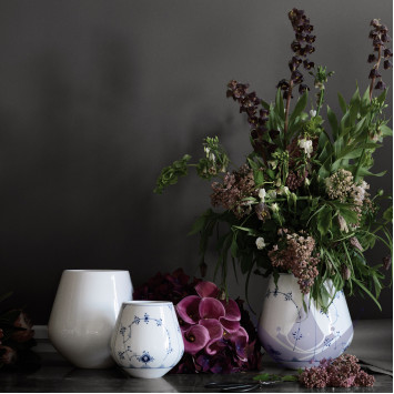 Ваза 21см коллекции Blue Fluted Plain бренда Royal Copenhagen