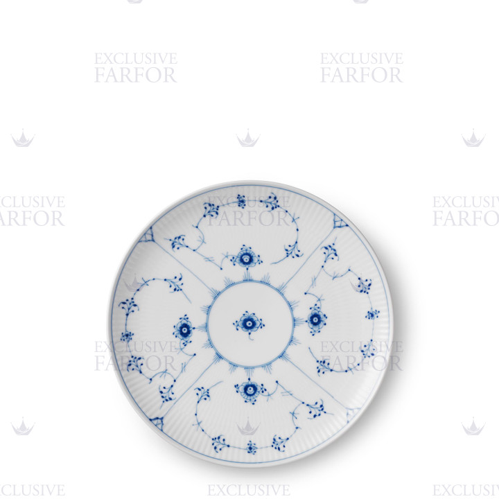 Тарелка закусочная 19см коллекции Blue Fluted Plain бренда Royal Copenhagen