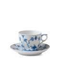 Чашка с блюдцем 0,17л коллекции Blue Fluted Plain бренда Royal Copenhagen