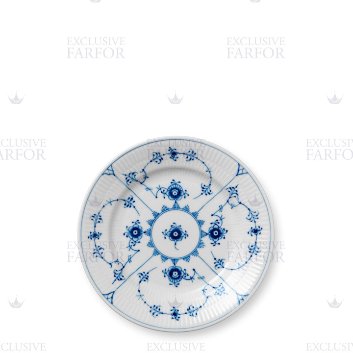 Тарелка десертная 17см коллекции Blue Fluted Plain бренда Royal Copenhagen