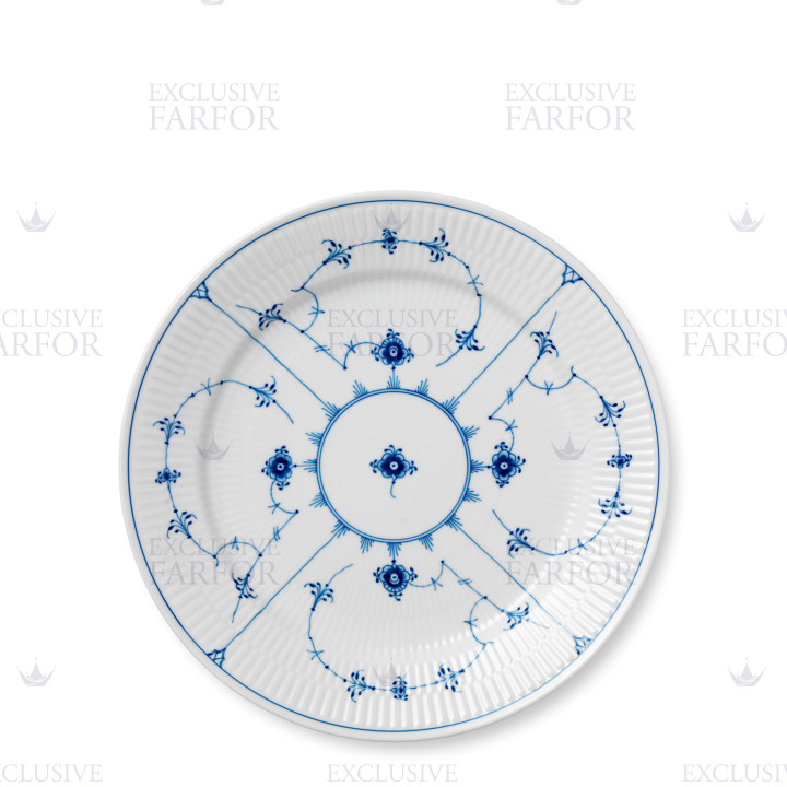 Тарелка главная 27см коллекции Blue Fluted Plain бренда Royal Copenhagen