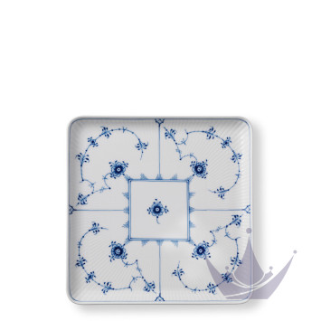 Тарелка квадратная 20см коллекции Blue Fluted Plain бренда Royal Copenhagen
