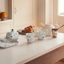 Тарелка квадратная 20см коллекции Blue Fluted Plain бренда Royal Copenhagen
