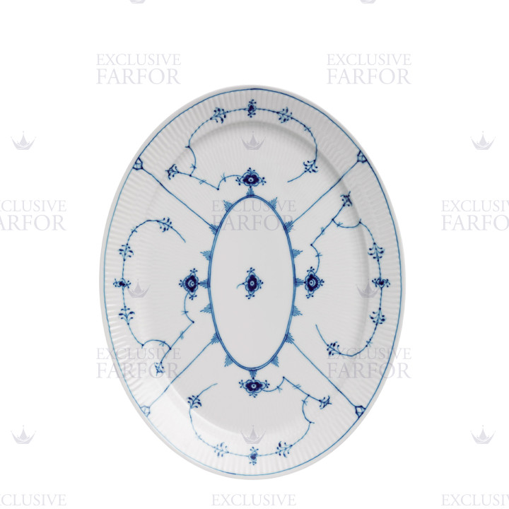 Блюдо 35см коллекции Blue Fluted Plain бренда Royal Copenhagen