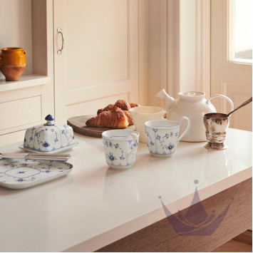 Масленка 15х12см коллекции Blue Fluted Plain бренда Royal Copenhagen