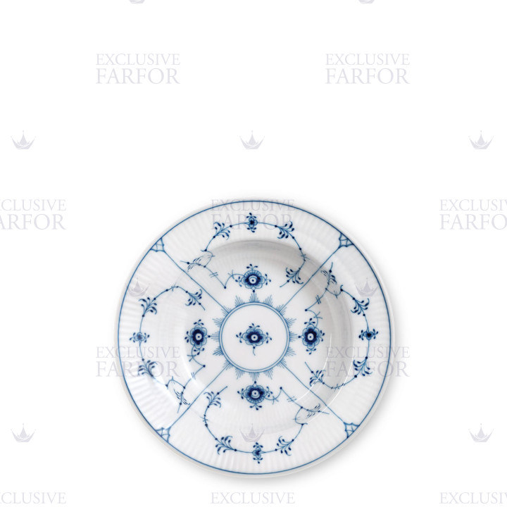 Тарелка глубокая 17см коллекции Blue Fluted Plain бренда Royal Copenhagen