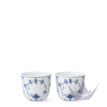 Настольный подсвечник 6см, 2шт. коллекции Blue Fluted Plain бренда Royal Copenhagen