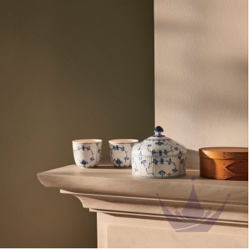 Настольный подсвечник 6см, 2шт. коллекции Blue Fluted Plain бренда Royal Copenhagen