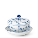 Чаша с блюдцем и с крышкой 0,38л коллекции Blue Fluted Plain бренда Royal Copenhagen
