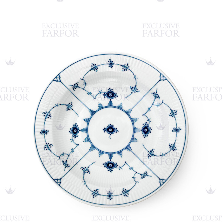 Тарелка глубокая 27см коллекции Blue Fluted Plain бренда Royal Copenhagen