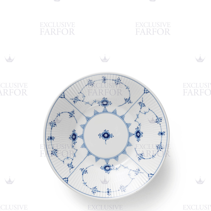 Тарелка глубокая 21см коллекции Blue Fluted Plain бренда Royal Copenhagen