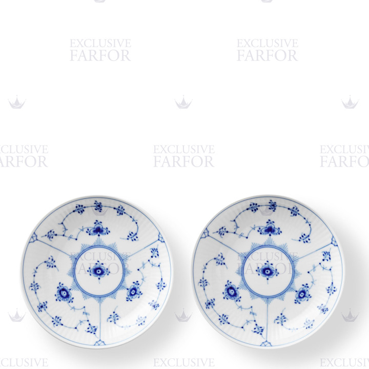 Чаша 15см, 2шт. коллекции Blue Fluted Plain бренда Royal Copenhagen