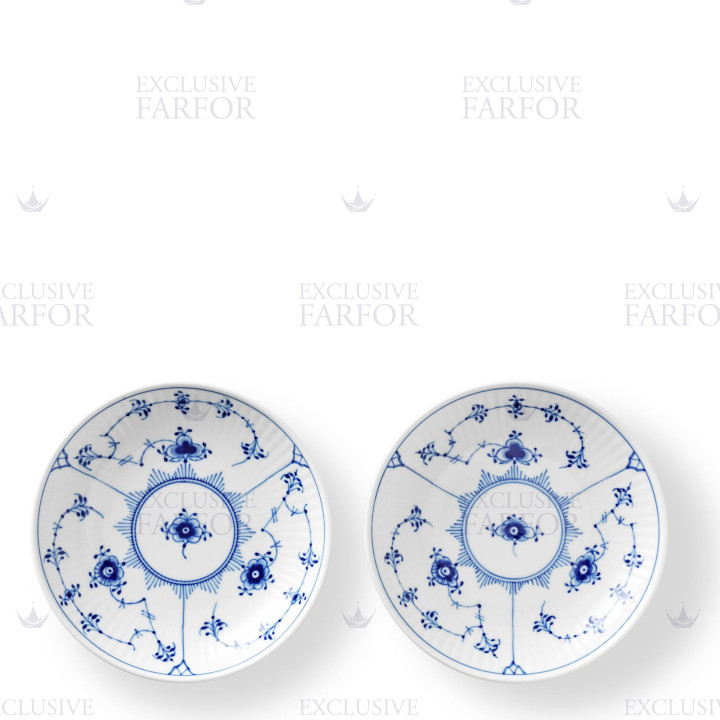 Чаша 13см, 2шт. коллекции Blue Fluted Plain бренда Royal Copenhagen