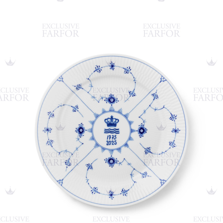 Тарелка рождественская 27см коллекции Blue Fluted Plain бренда Royal Copenhagen