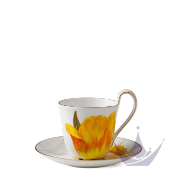 Чашка с блюдцем 0,27л коллекции Flora 