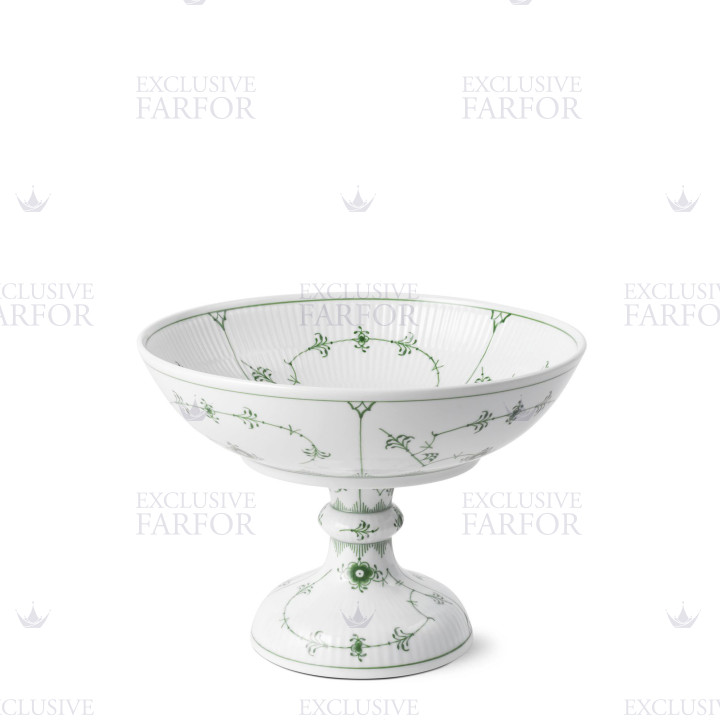 Чаша на ножке 0,8л коллекции Green Fluted Plain бренда Royal Copenhagen