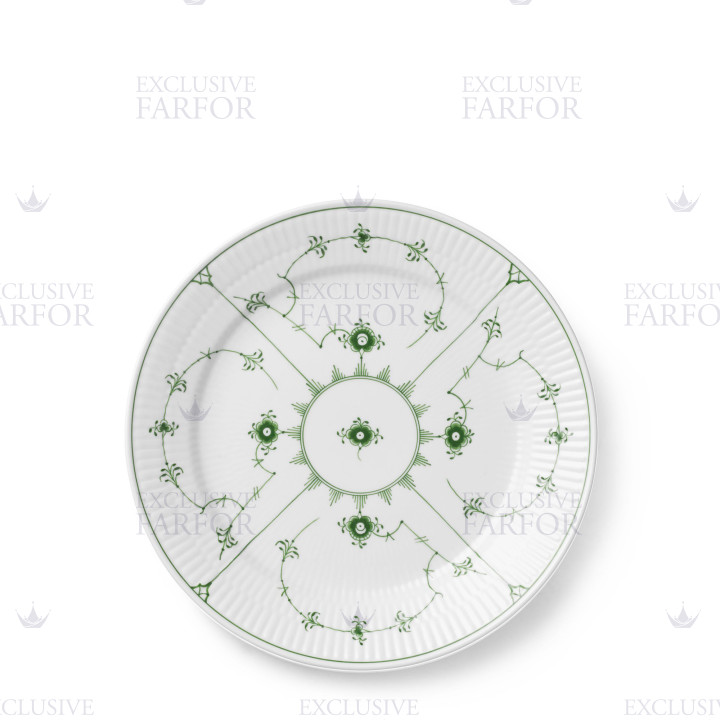 Тарелка закусочная 25см коллекции Green Fluted Plain бренда Royal Copenhagen
