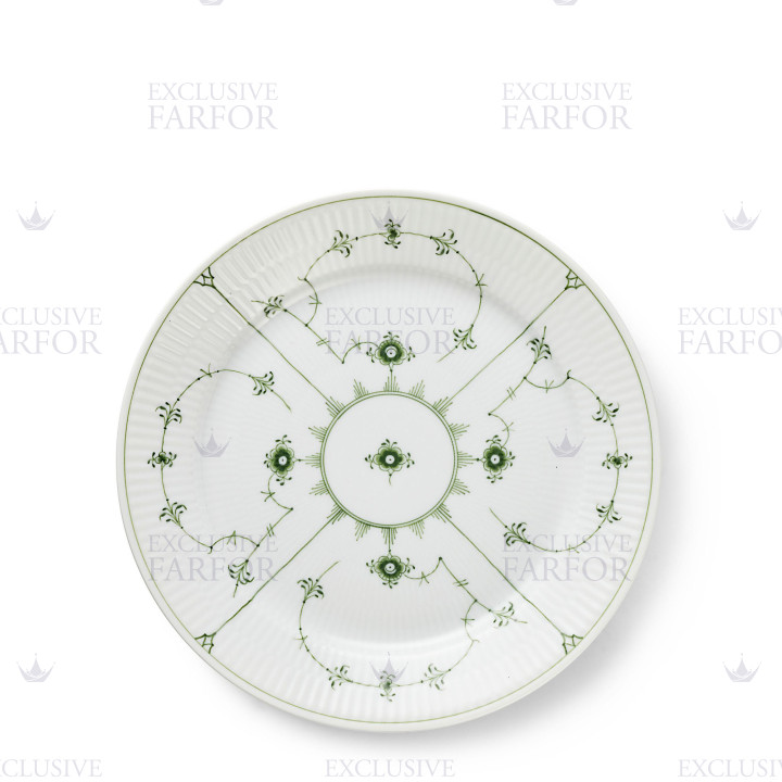 Тарелка главная 27см коллекции Green Fluted Plain бренда Royal Copenhagen