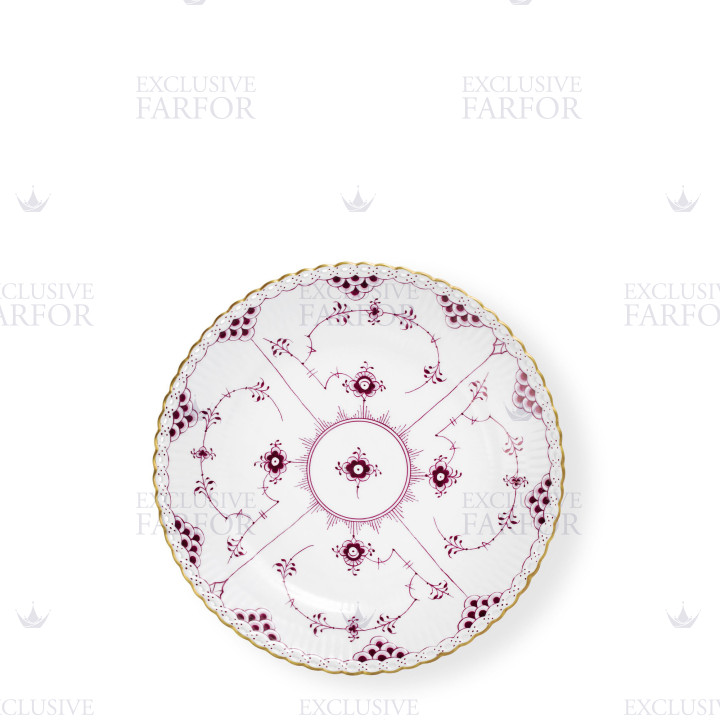 Тарелка десертная 19см коллекции Purpur Fluted Full Lace (Лимитированная серия) бренда Royal Copenhagen