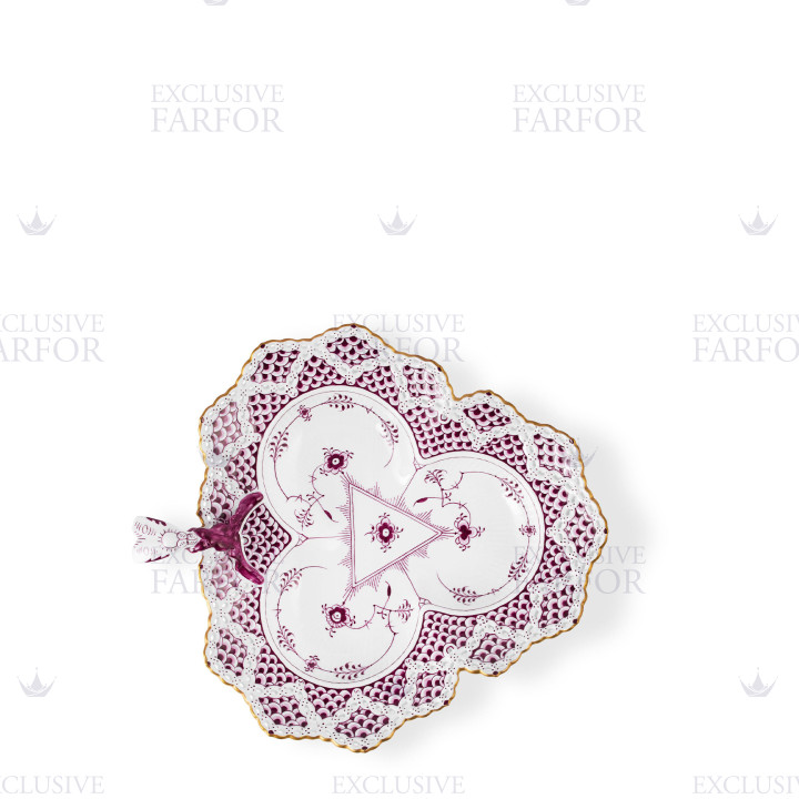 Чаша на ножке 25см коллекции Purpur Fluted Full Lace (Лимитированная серия) бренда Royal Copenhagen