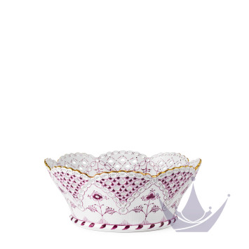 Корзина для фруктов 23см коллекции Purpur Fluted Full Lace (Лимитированная серия) бренда Royal Copenhagen