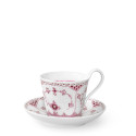 Чашка с блюдцем 0,25л коллекции Purpur Fluted Half Lace бренда Royal Copenhagen