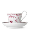 Чашка с блюдцем 0,25л коллекции Purpur Fluted Half Lace бренда Royal Copenhagen