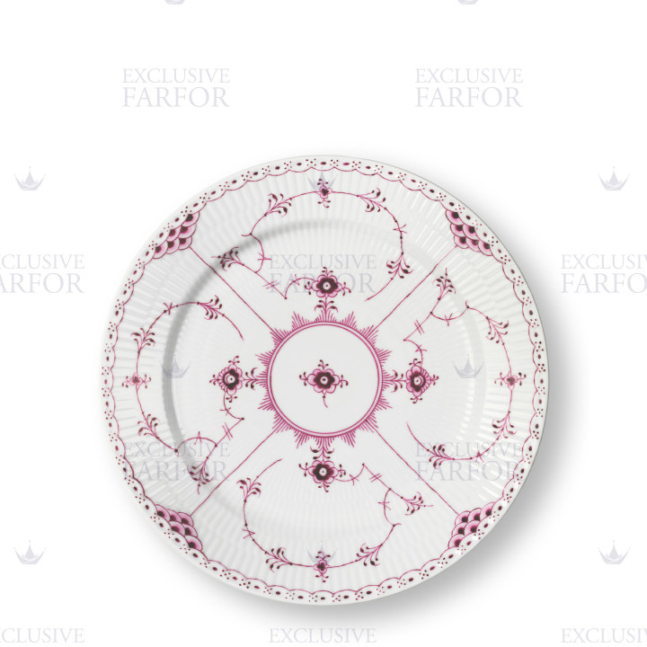 Тарелка главная 27см коллекции Purpur Fluted Half Lace бренда Royal Copenhagen
